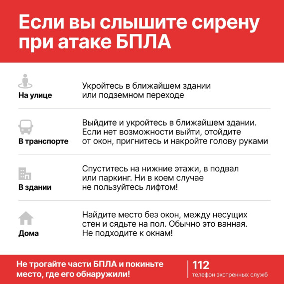 Сирена при атаке БПЛА.